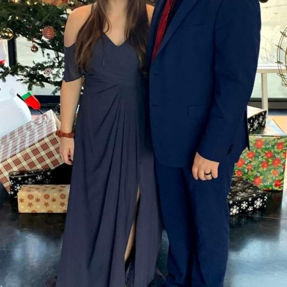 Azazie Dakota Bridesmaid Dress Stormy - Picture 4 of 6